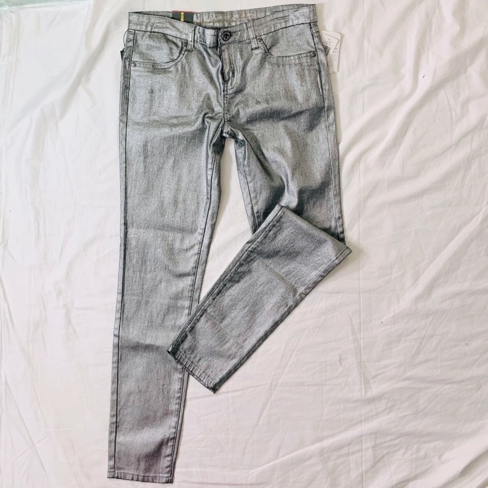 Buffalo Jeans Silver-foil Skinny Jeans
 NWT
